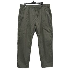 Prana Zion Standard-Tapered Pants Mens XL 30 Olive Green Stretch Hiking Outdoor